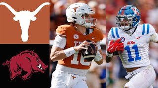 Texas Longhorns vs Arkansas Razorbacks Game Today | 2024 College Football Highlights