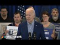 Biden says Trump doesnt deserve to be commander in chief for my son