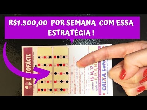 Video - Lotofacil - Como Ganhar R$1.500,00 Por Semana Na Lotofacil