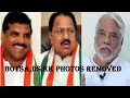 Botsa,DS,KK's photos removed from Gandhi Bhavan