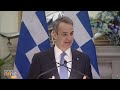 LIVE: PM Modi and PM Mitsotakis of Greece at joint press meet  - 55:45 min - News - Video