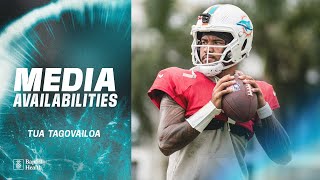 QB Tua Tagovailoa meets with the media | Miami Dolphins