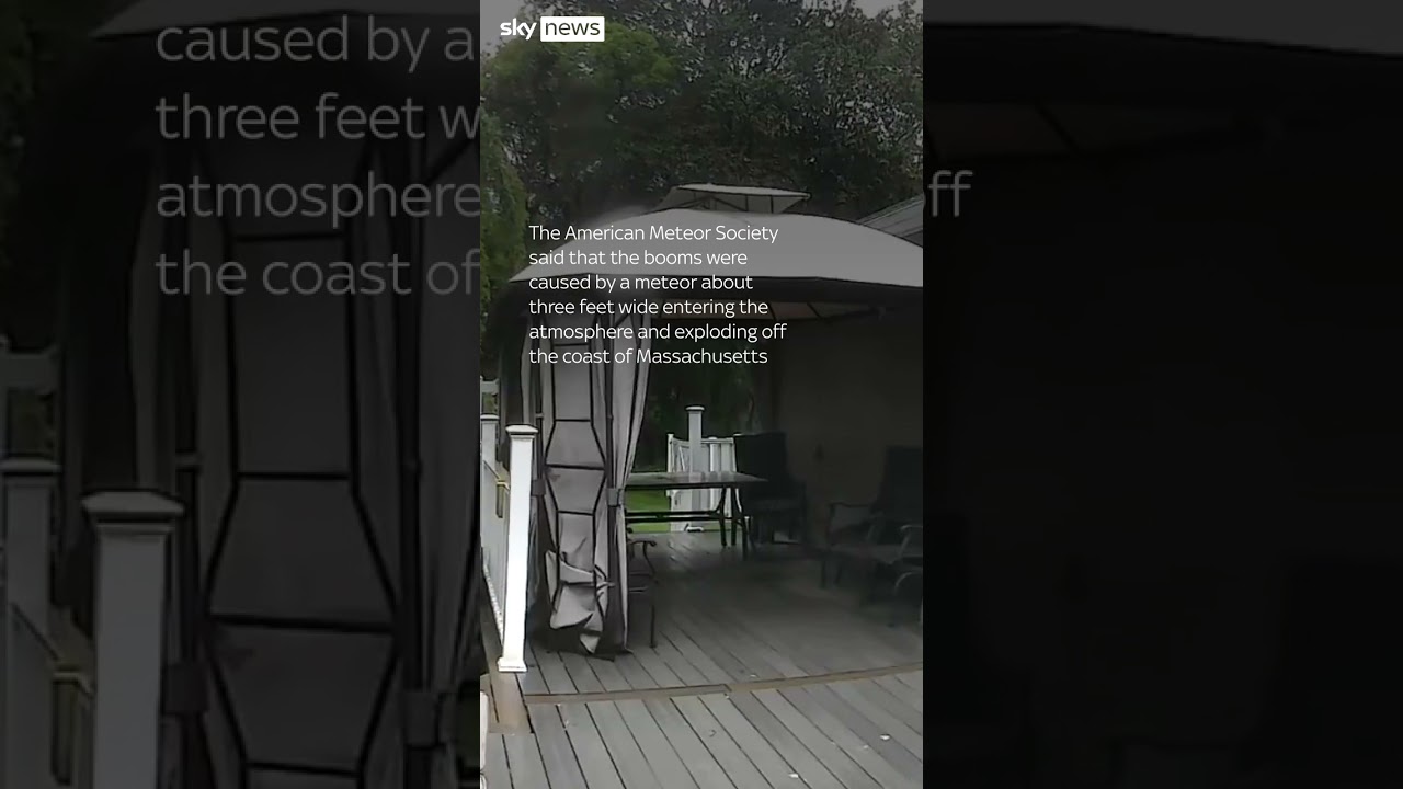 WATCH: Loud booms from exploding meteor heard in Massachusetts