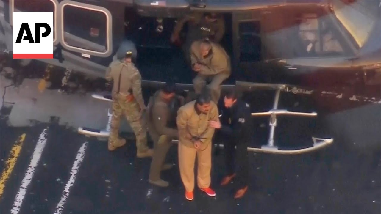 Maduro and his wife arrive at court in New York