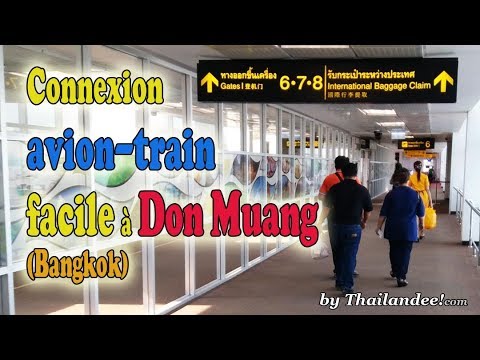 passerelle de la gare à l'aéroport de don muang à bangkok