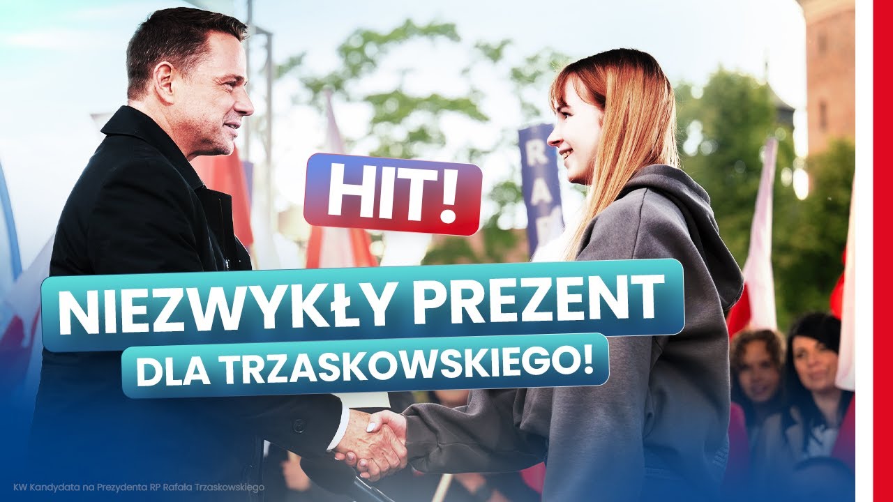 HIT! NIEZWYKŁY PREZENT DLA TRZASKOWSKIEGO (FILM KW RAFAŁA TRZASKOWSKIEGO)
