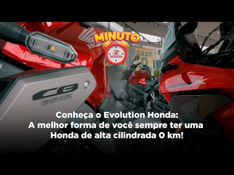 Encontre as melhores condições para estar sempre de Honda 0Km com o Evolution Honda. #Honda