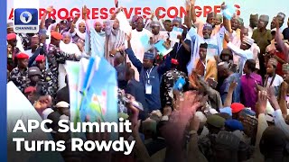 APC Summit Turns Rowdy As Party Chieftain Endorses Tinubu Without Shettima