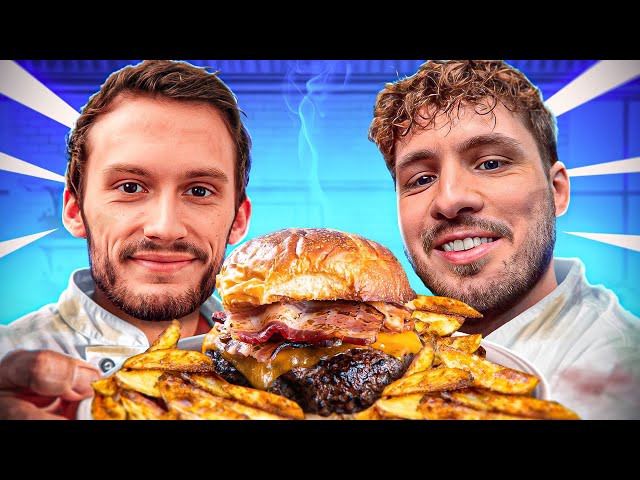 IL CUISINE UN BURGER LE PLUS GRAS POSSIBLE