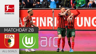 Augsburg wins — Relegation Battle heats up! | Augsburg — VfL Wolfsburg 3-0 | All Goals | MD 28 – BL