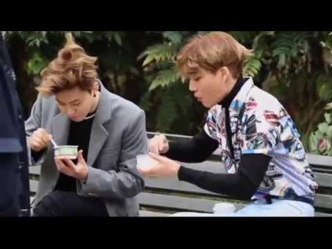 EXO Kai sharing his food with Suho