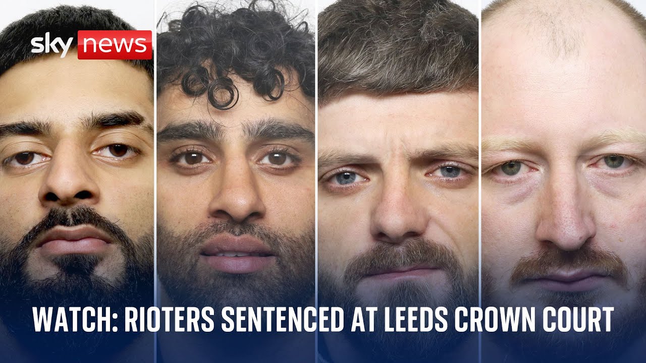 Rioters sentenced at Leeds Crown Court