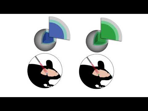 Deep brain stimulation realized with the help of nanoparticles