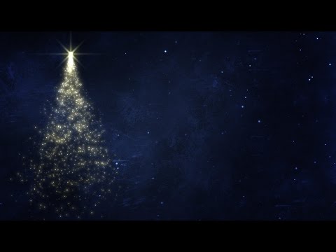 Glittery Spinning Christmas Tree - HD Video Background Loop