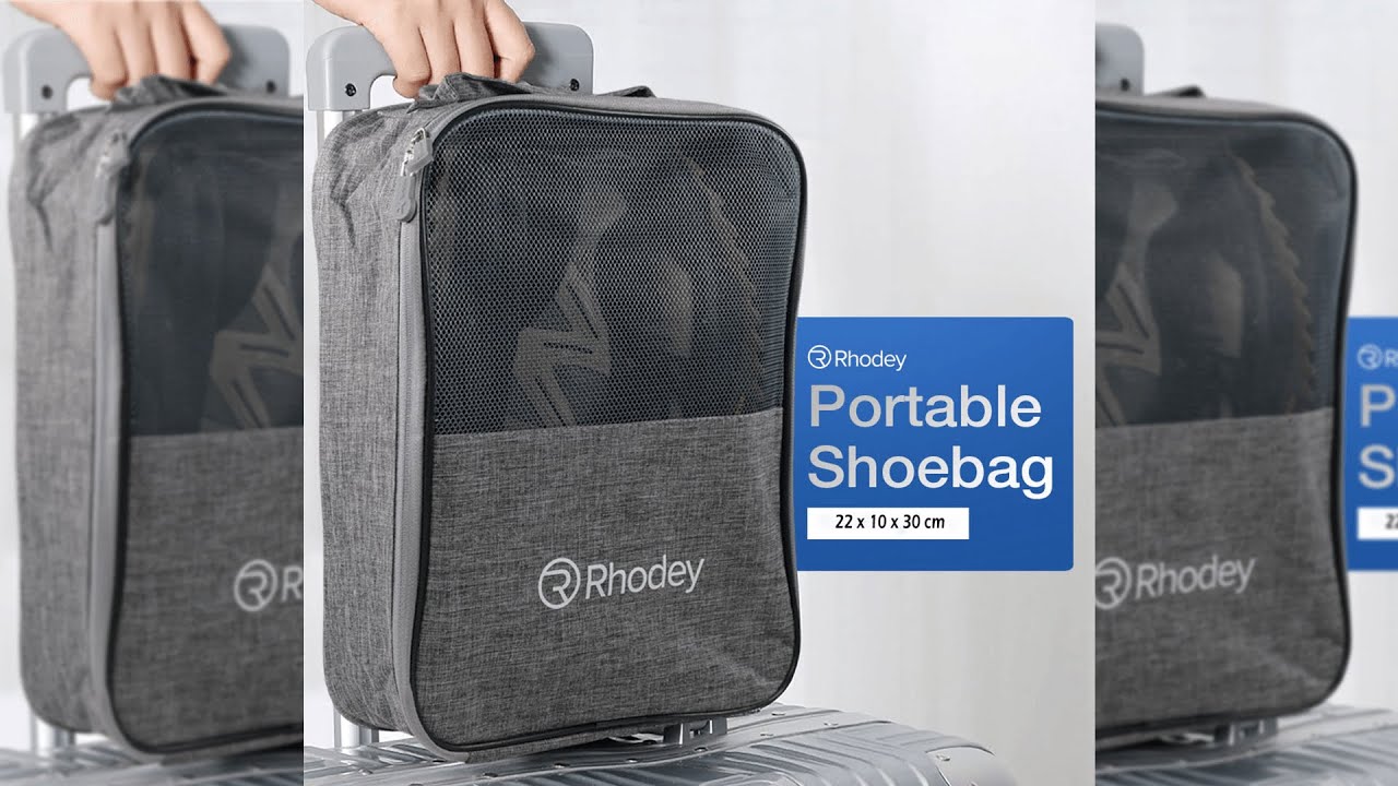 Pratinjau video produk Rhodey Tas Penyimpanan Sepatu Portable Shoebag Storage Travel Size S - XL-88