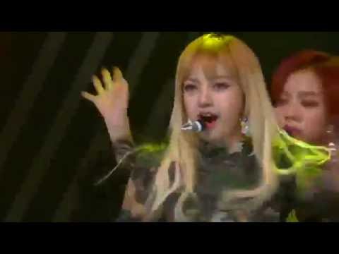 BLACK PINK (FAIL MIC) - Whistle + Playing With Fire live Asia Artist Awards 2016