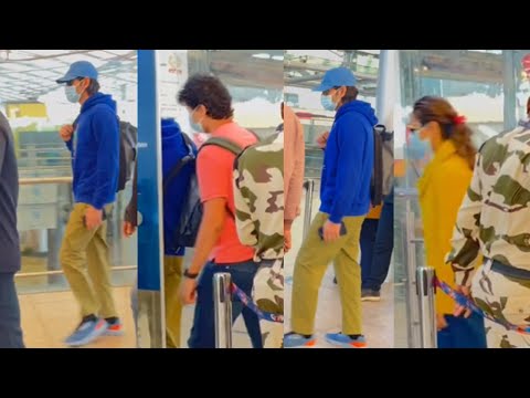 Mahesh Babu, his family spotted at Hyderabad Airport, visuals Mahesh Babu, his family spotted at Hyderabad Airport, visuals