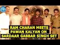 Exclusive Photos: Charan meets Pawan on Sardar Gabbar Singh sets