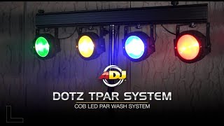 ADJ American DJ DOTZ TPAR SYSTEM Portable Tri RGB LED Wash/Blinder in action - learn more