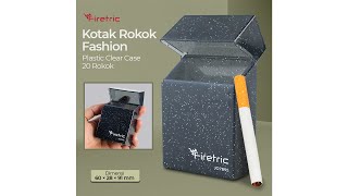 Pratinjau video produk Firetric Kotak Rokok Fashion Plastic Clear Case 20 Rokok - JO7895