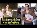 Watch: Sania Mirza looks adorable at airport with son Izhaan
