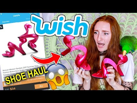 I WORE SHOES FROM WISH FOR A WEEK!!! A VERY EXTRA SHOE HAUL 2019 (and also slightly embarrassing)