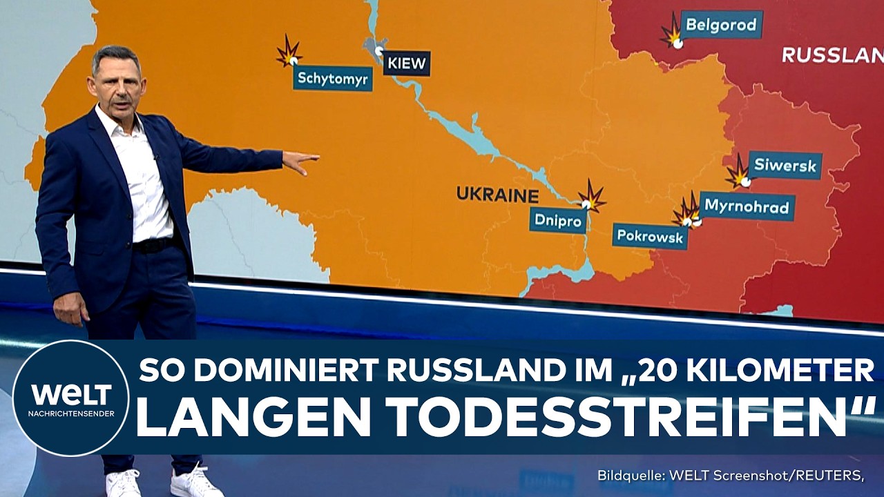 FRONTLAGE: Der "Todesstreifen" im Ukraine-Krieg! Russische Truppen dominieren den Luftraum