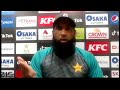 Mohammad Yousuf speaks to media on day-four of Lahore Test against Australia