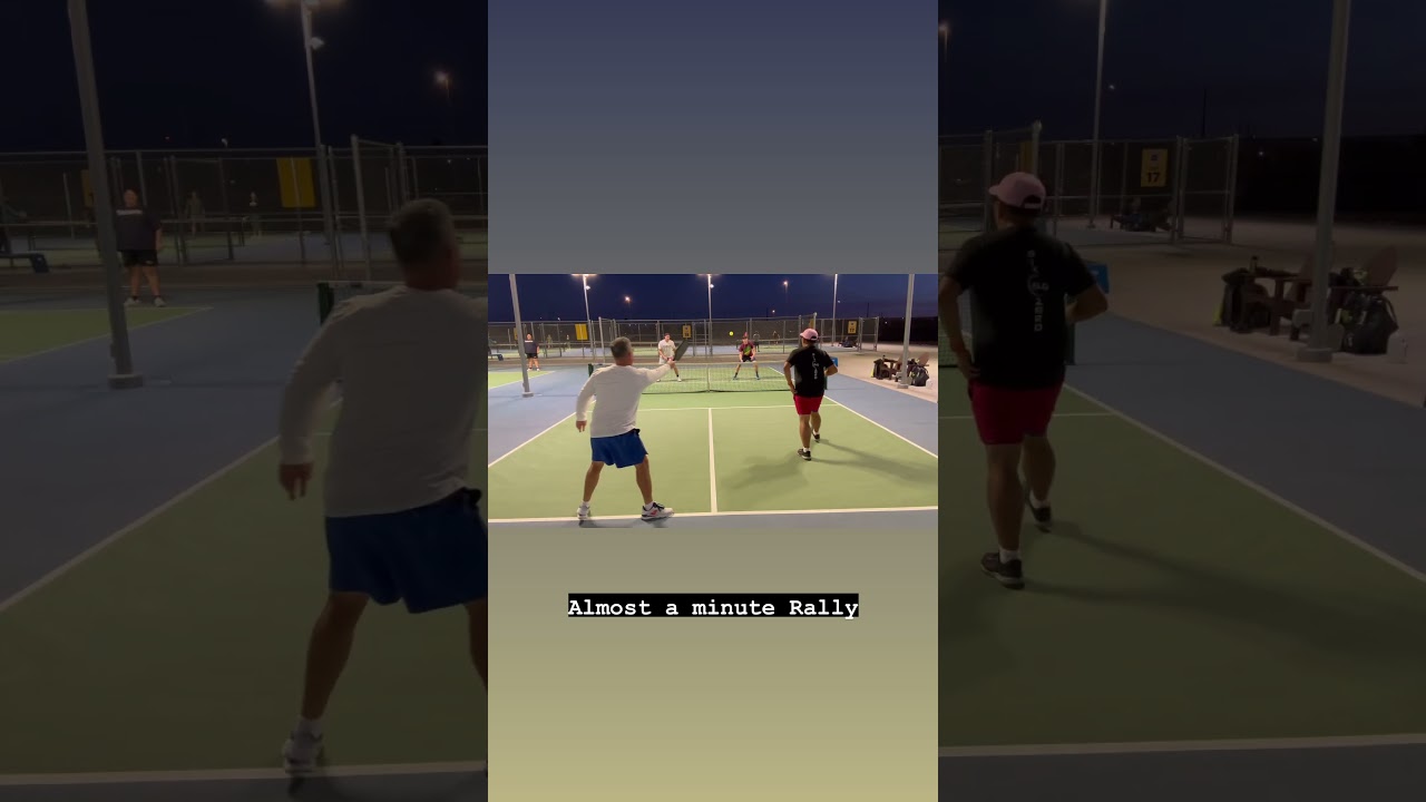 Almost a whole minute! #pickleball #Highlights #Sports #Fun #action