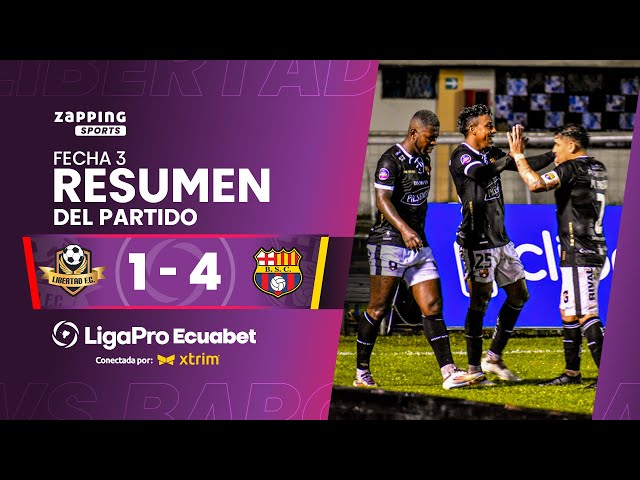 Libertad FC 1 - 4 Barcelona SC / Fecha 3 / LigaPro Ecuabet conectada por Xtrim