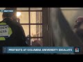 Demonstrations at Columbia University escalate as protesters occupy part of campus  - 01:08 min - News - Video