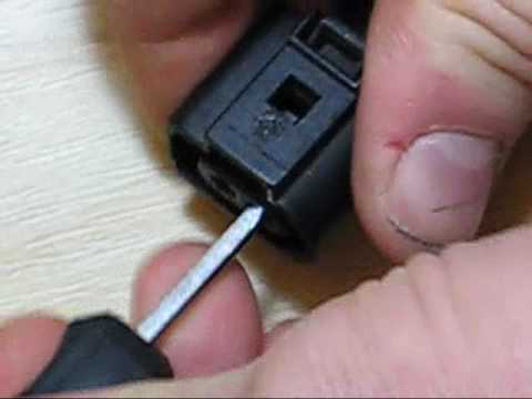 removing terminals on the VW wiring harness - YouTube skoda brakes diagram 