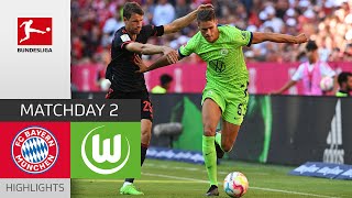 FC Bayern München — VfL Wolfsburg 2-0 | Highlights | Matchday 2 – Bundesliga 2022/23
