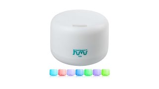 Pratinjau video produk Taffware HUMI Humidifier Aromatherapy Oil Diffuser 6 LED + Remote - H24