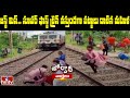 Viral video: Woman crosses rail tracks, narrowly escapes from death