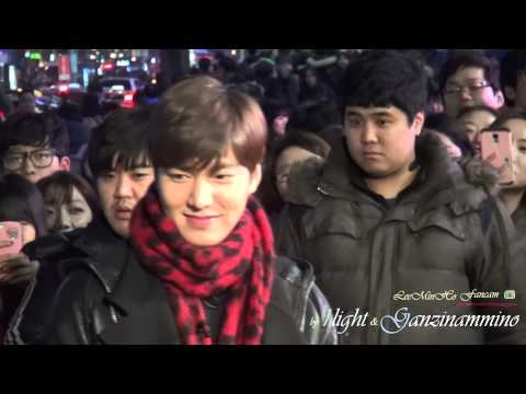 Lee Min Ho 20150115 연예가중계 강남역 게릴라데이트