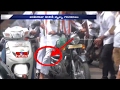 Kanumuri Bapi Raju sustains injury with Bike fall; AP Special Status Bike rally