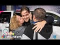 Watch: Freed Russian-Israeli hostage enjoys emotional reunion with parents
