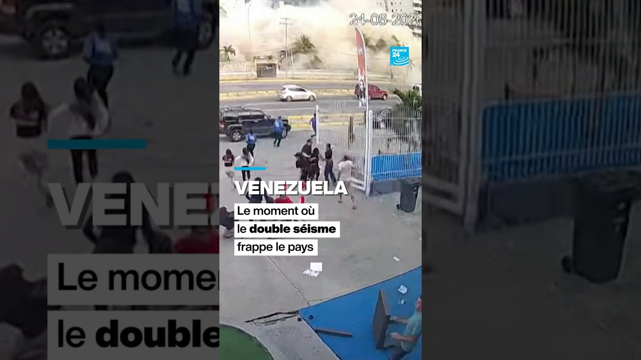 🇻🇪 Images du moment où deux #séismes successifs ont frappé le #Venezuela • FRANCE 24