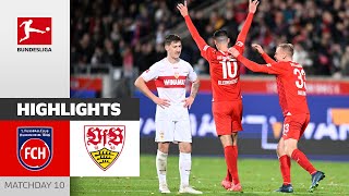 48 Meter Goal! | 1. FC Heidenheim — VfB Stuttgart 2-0 | Highlights | Matchday 10 — Bundesliga 23/24