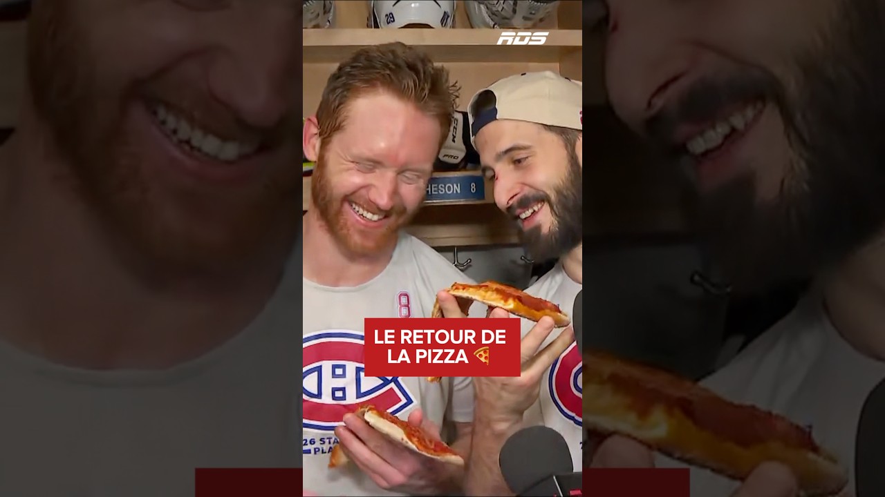 La fameuse pizza de Philip Danault est de retour! 👌🍕 #GoHabsGo