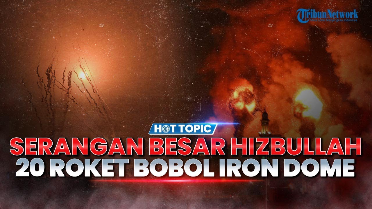 🔴Serangan Besar Hizbullah Dimulai! 20 Roket Bobol Iron Dome Tembus Zionis, Utara Israel Terbakar