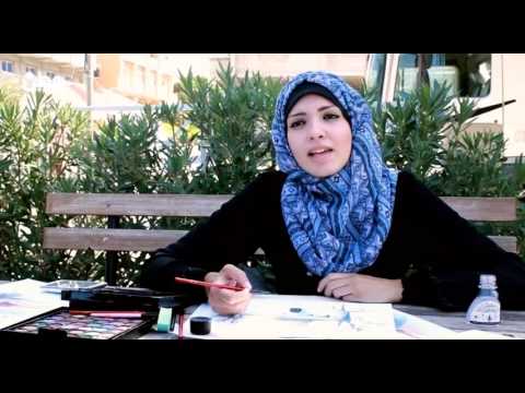 فيديو.. الفلسطينية "الدسوقي" تجسد سحر لوحاتها ...