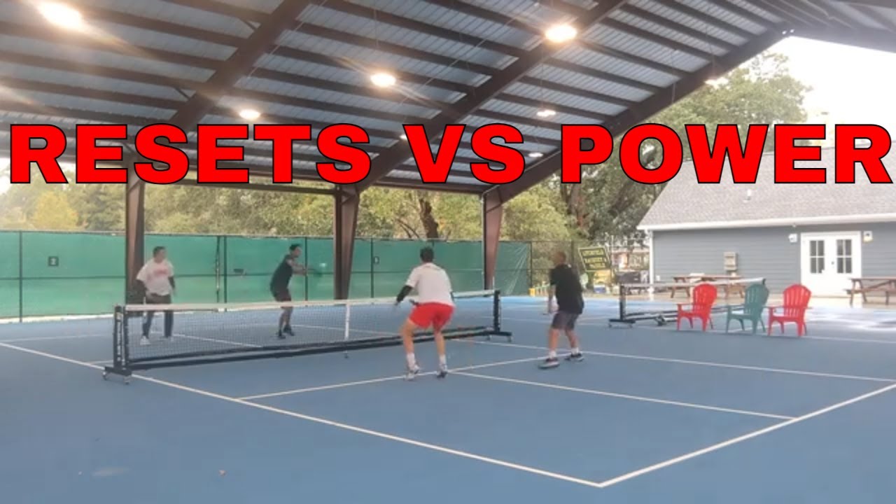 BIG POWER vs SLOW RESETS! 4.5 Pickleball Game at Litchfield, SC | Comentary by Coach Alex