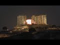 LIVE: View of full moon above Temple of Poseidon in Greece - 51:02 min - News - Video