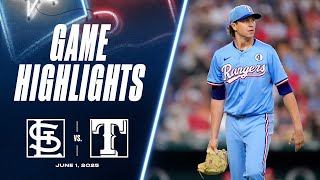 Cardinals vs. Rangers Game Highlights (6/1/25) | MLB Highlights