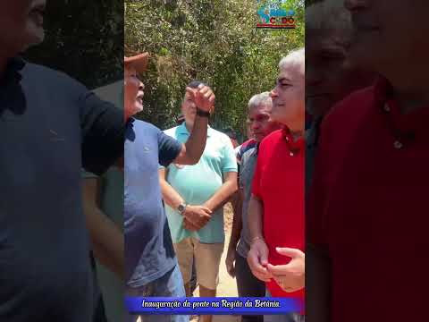 Na manhã deste sábado 07/10, o diretor do SAAE - Chiquinho do Saae - participou da inauguração da ponte na zona rural da região da Betânia.