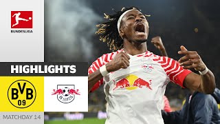 Borussia Dortmund — RB Leipzig 2-3 | Highlights | Matchday 14 –Bundesliga 2023/24