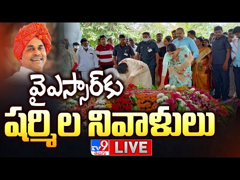 LIVE: YS Sharmila Pays Tribute To YS Rajashekara Reddy On Birth Anniversary