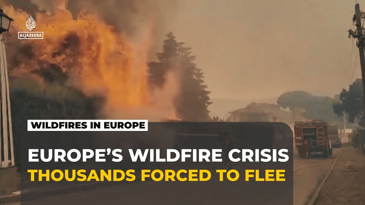 France and Spain battle devastating wildfires as thousands evacuated